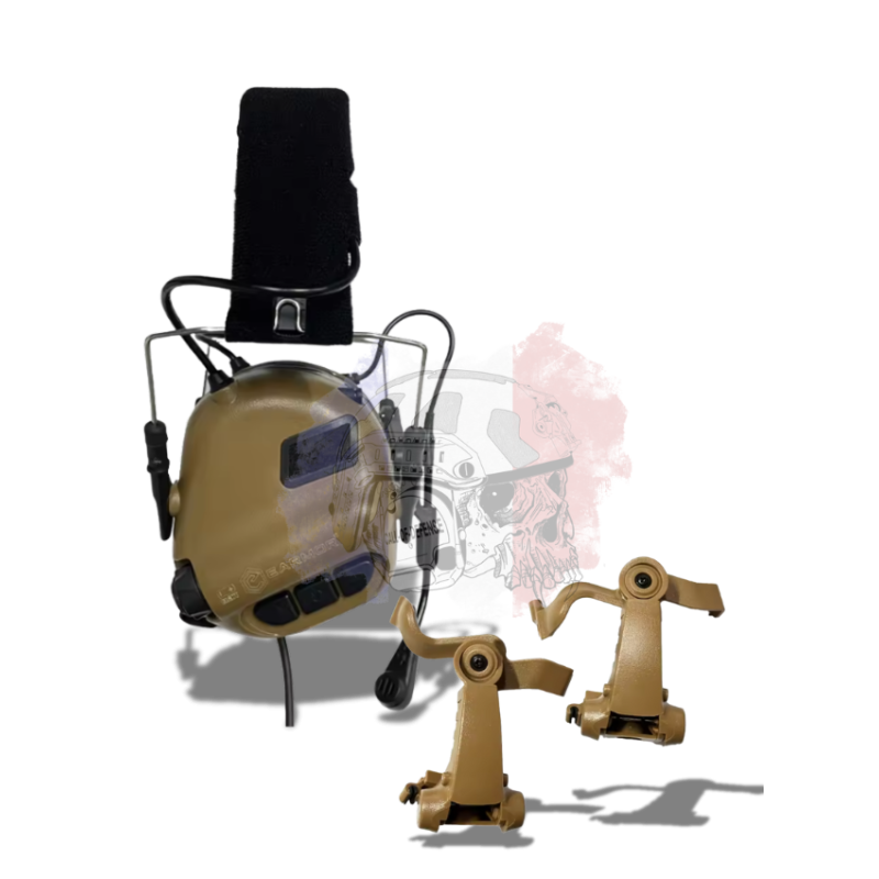 Casque antibruit électronique M32X Coyote bras articulé