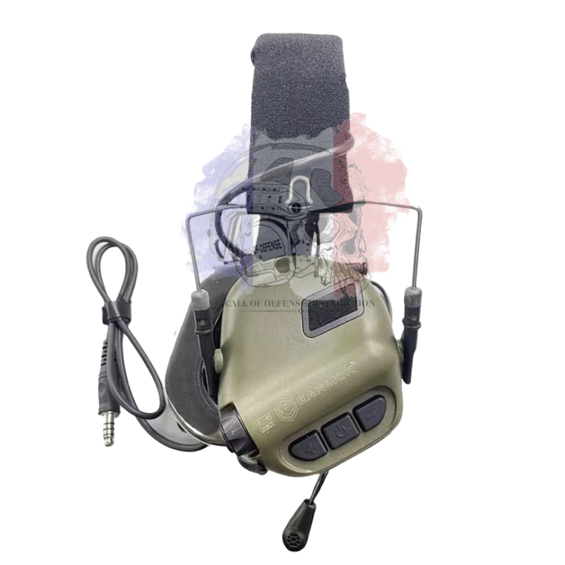 Casque antibruit électronique M32 Vert