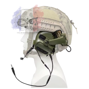 M31 Mark 3 Vert Fixation X Avec micro | Casque antibruit tactique
