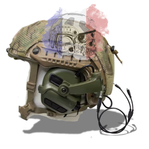 M31 Mark 3 Vert Fixation X Avec micro | Casque antibruit tactique