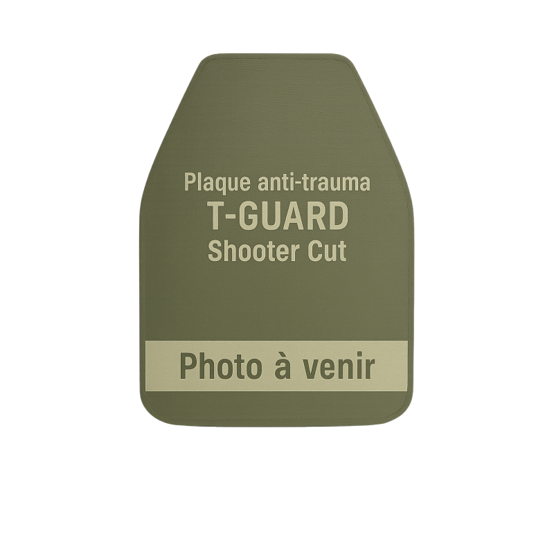T-GUARD Shooter Cut 25x30 | Plaque anti trauma