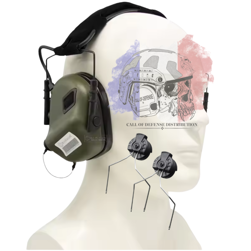 M31 Mark 3 Vert Fixation H Sans micro | Casque antibruit